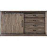 Wyatt Computer Credenza in Rustic Saddle by Liberty Furniture