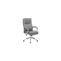 Selador Executive Office Chair in Gray; Chrome by Coe Distributors