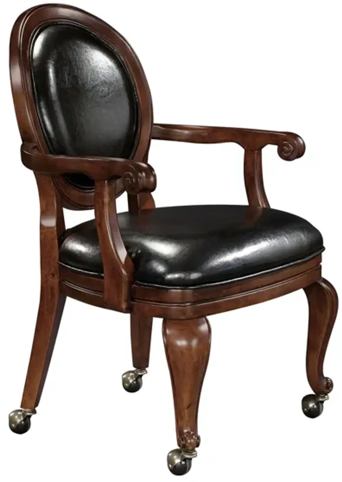 Niagara Club Chair in Rustic Cherry by Howard Miller Clock