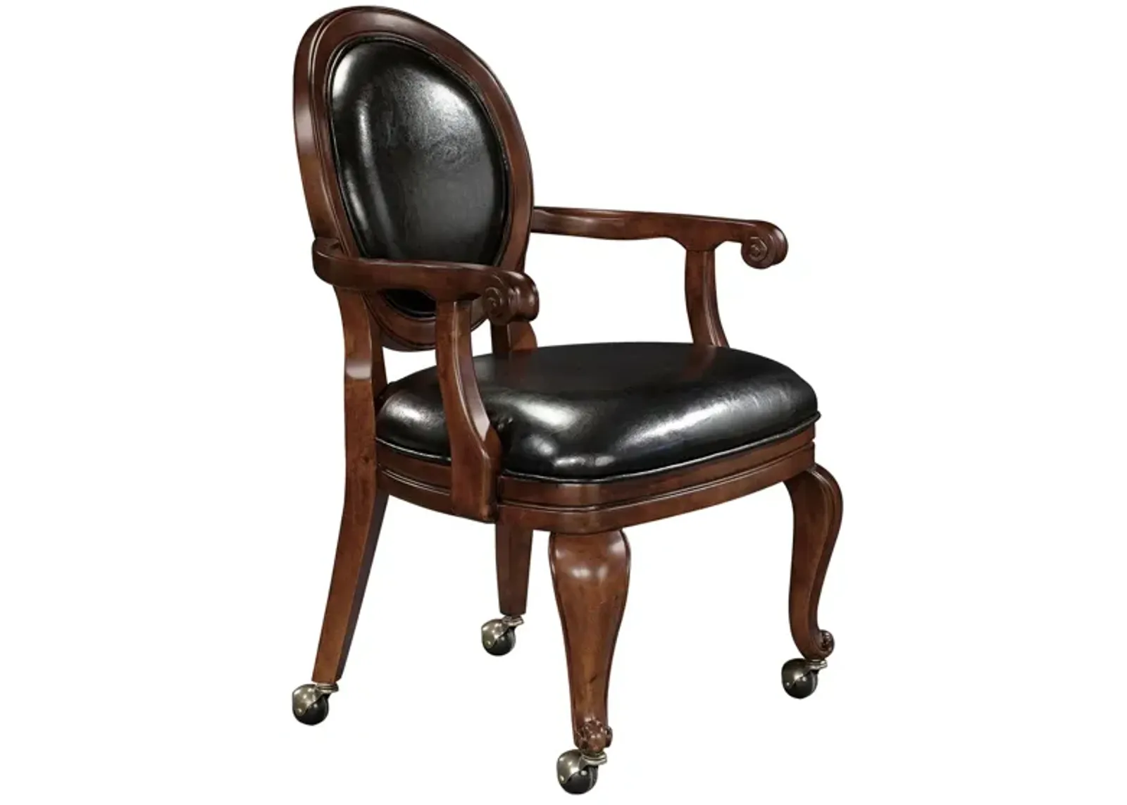 Niagara Club Chair in Rustic Cherry by Howard Miller Clock