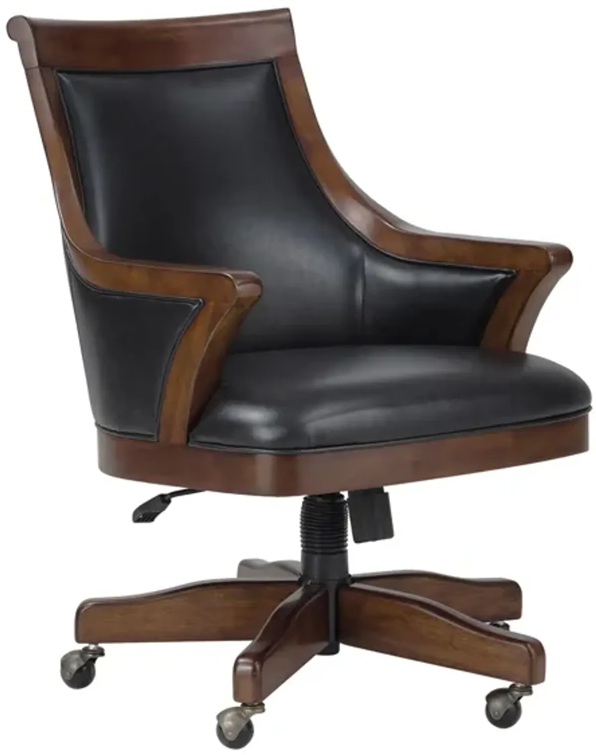 Bonavista Club Chair in Rustic Cherry by Howard Miller Clock