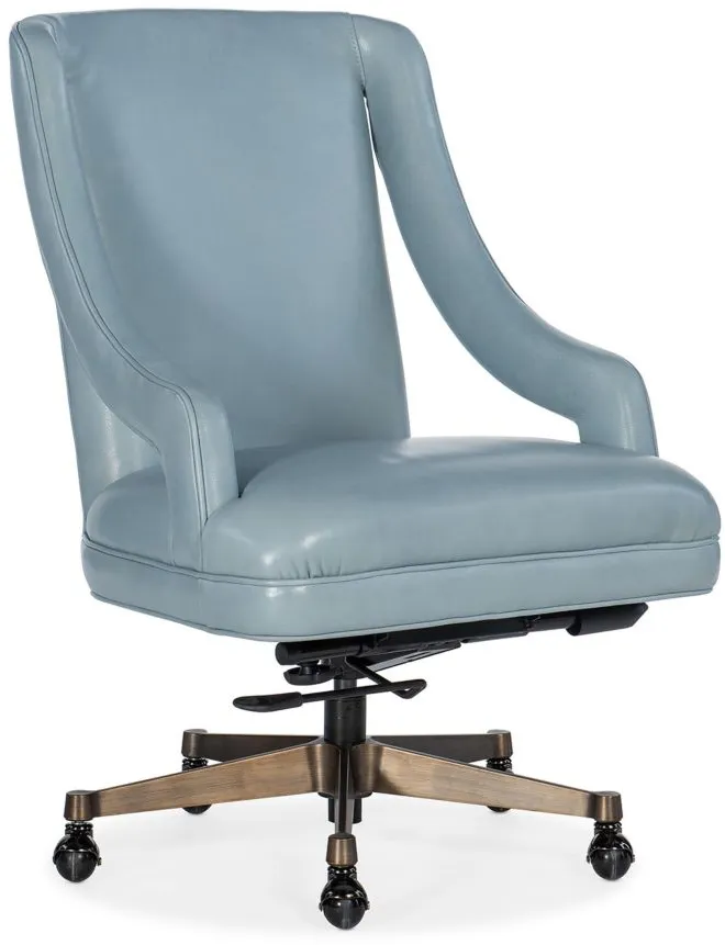 Meira Executive Swivel Tilt Chair in Rogue Glacier by Hooker Furniture