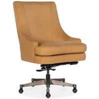 Paula Executive Swivel Tilt Chair in Jubilee Camel by Hooker Furniture