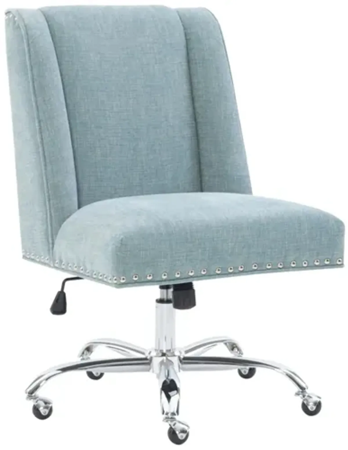 Draper Office Chair in Aqua by Linon Home Decor