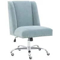 Draper Office Chair in Aqua by Linon Home Decor
