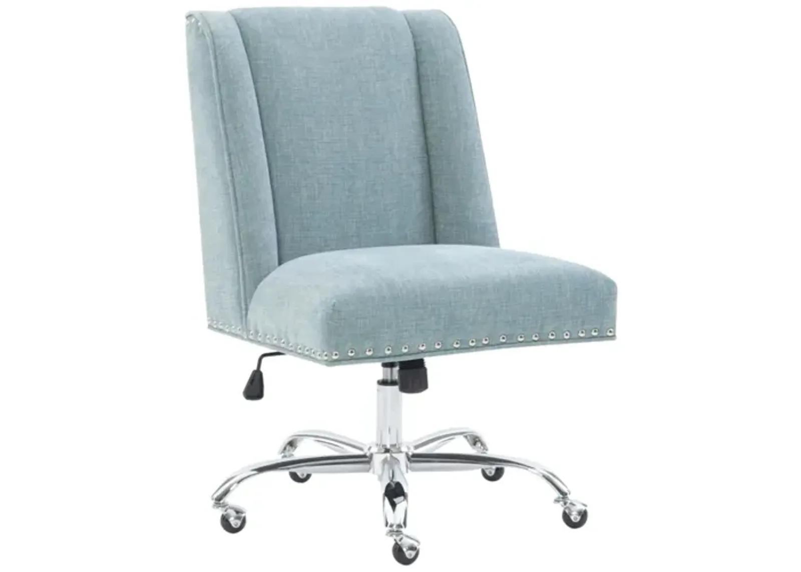 Draper Office Chair in Aqua by Linon Home Decor