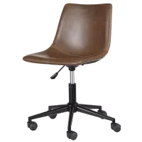 Hepburn Home Office Chair in Brown by Ashley Furniture