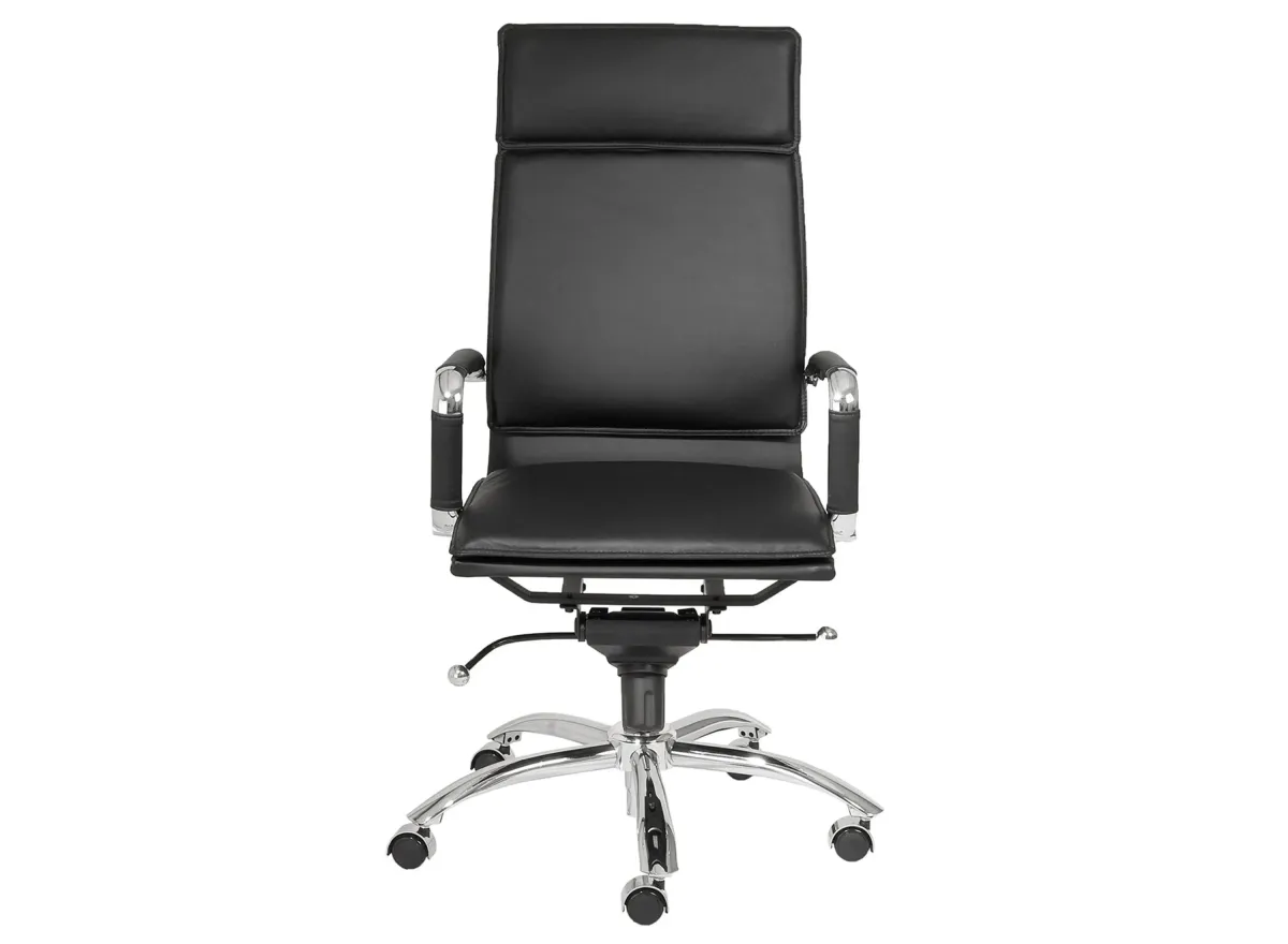 Gunar High Back Office Chair in Black by EuroStyle