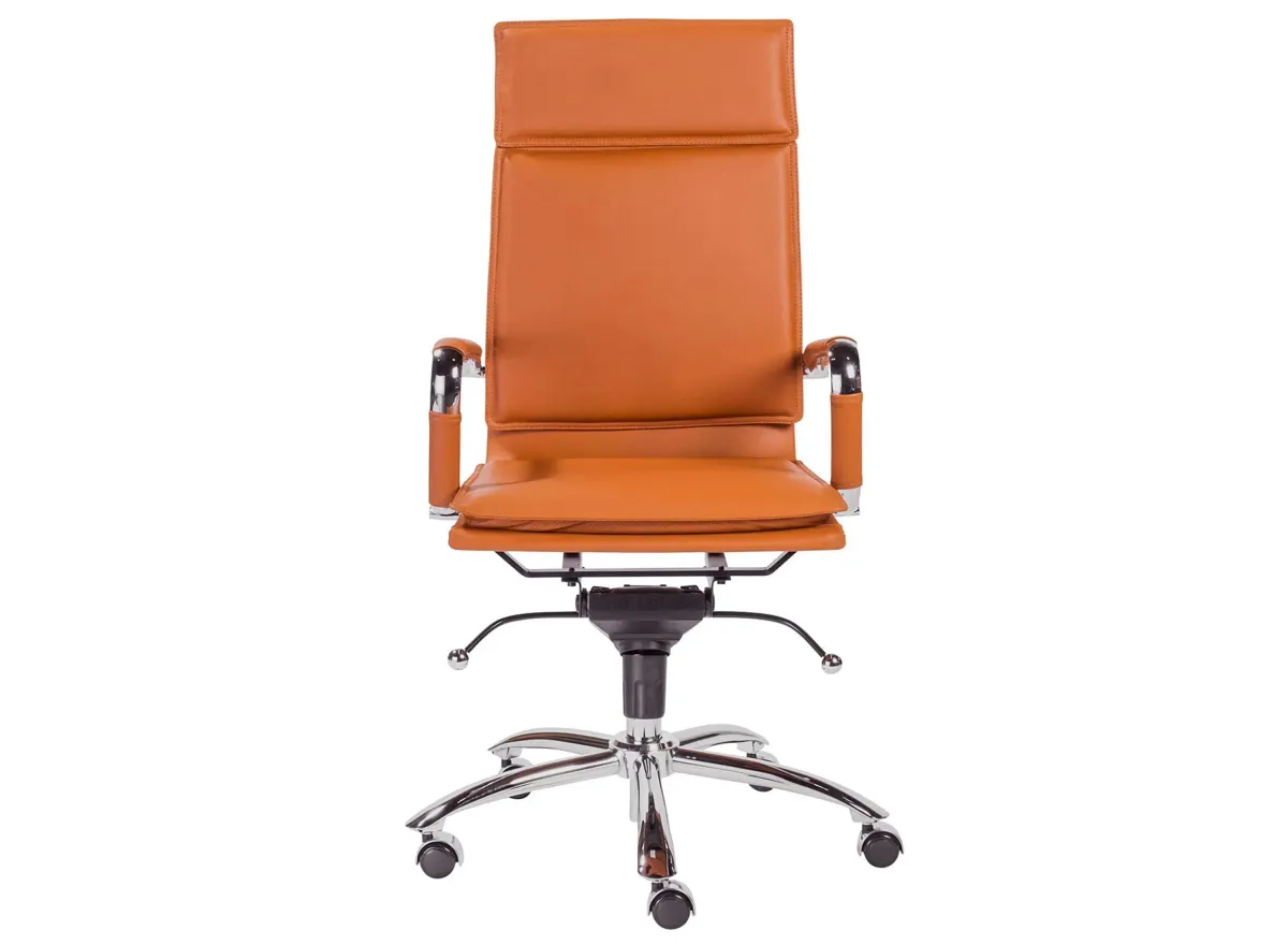 Gunar High Back Office Chair in Cognac by EuroStyle