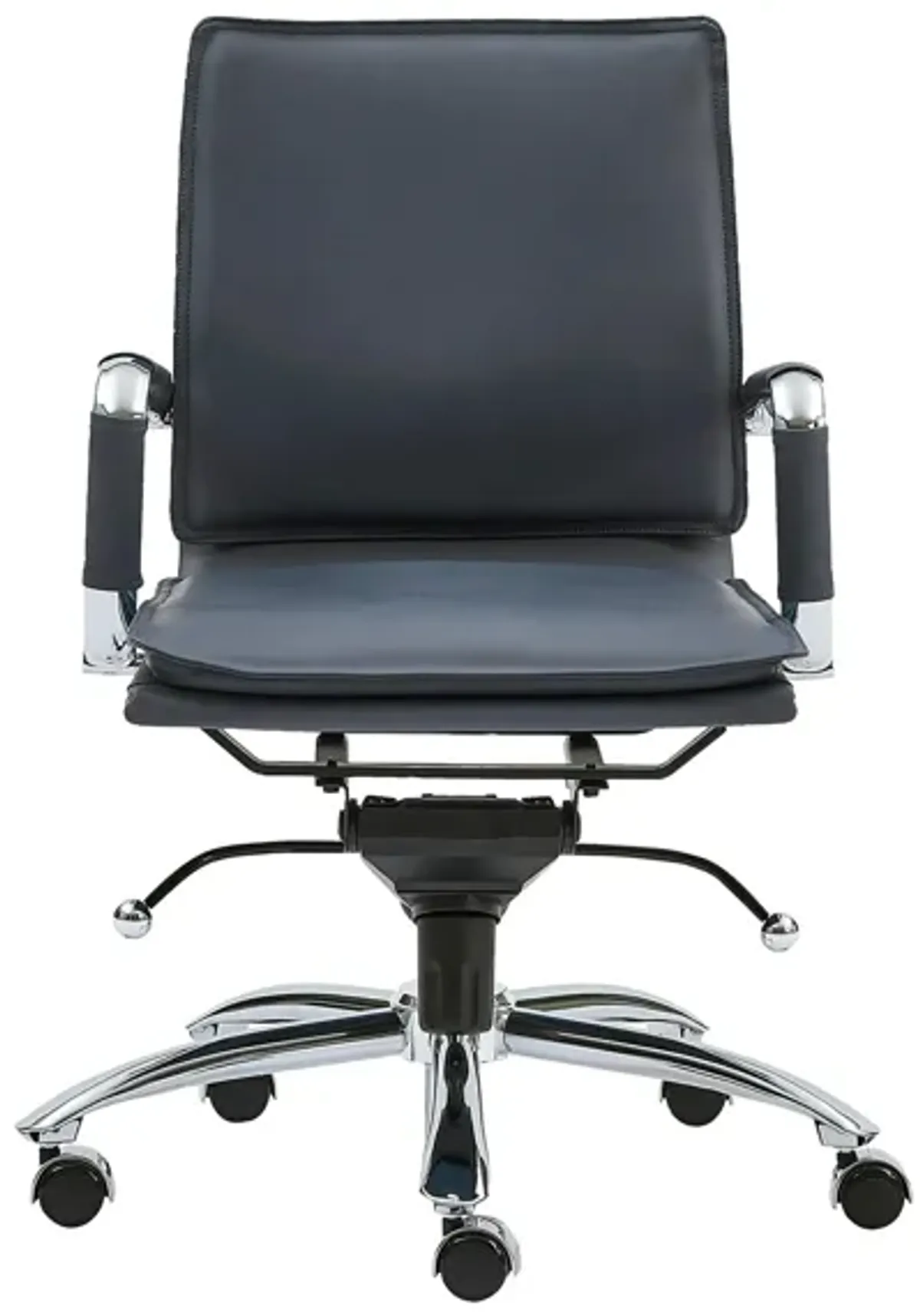 Gunar Low Back Office Chair in Blue by EuroStyle