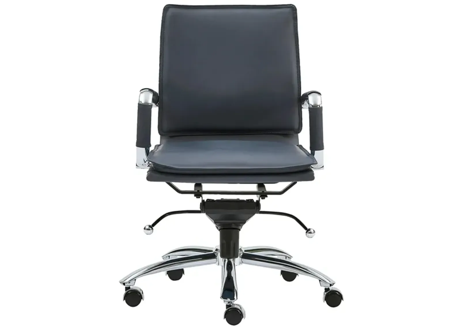 Gunar Low Back Office Chair in Blue by EuroStyle