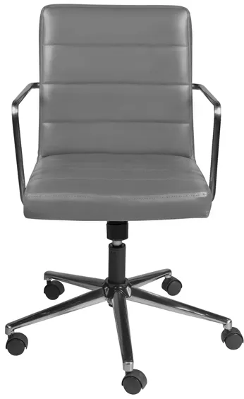 Leander Low Back Office Chair in Gray by EuroStyle