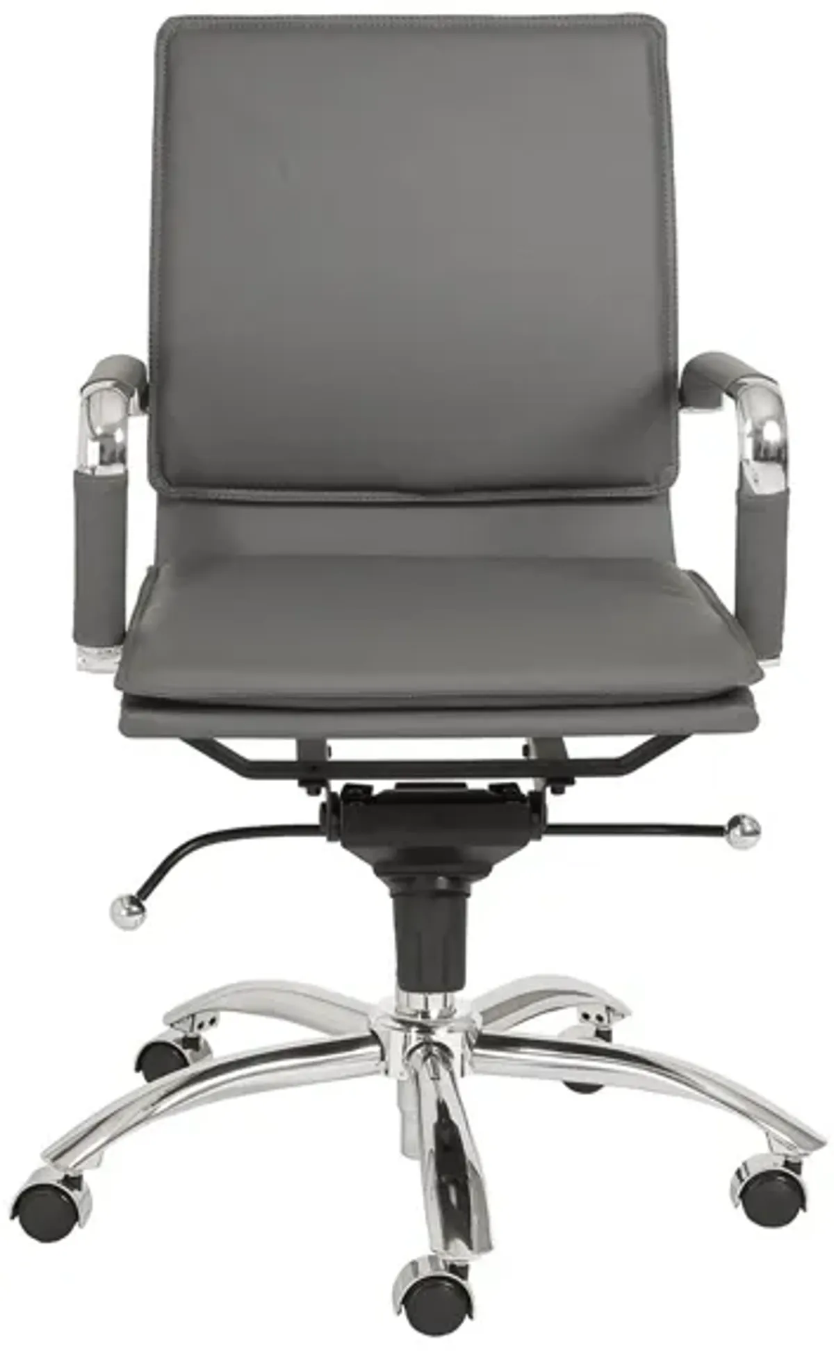 Gunar Low Back Office Chair in Gray by EuroStyle