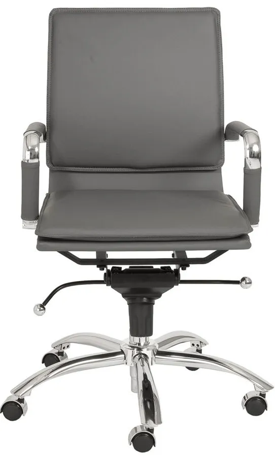 Gunar Low Back Office Chair in Gray by EuroStyle