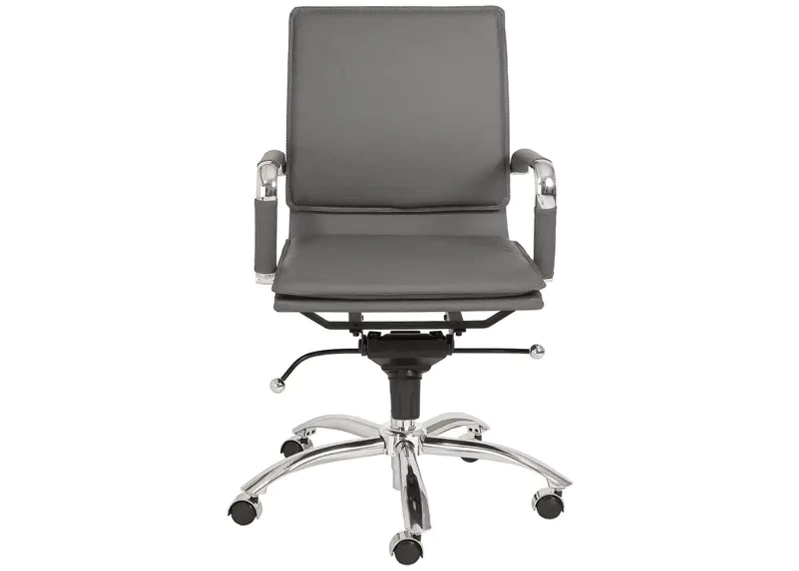 Gunar Low Back Office Chair in Gray by EuroStyle