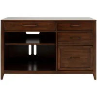Levinson Computer Credenza in Plymouth Brown Oak by Riverside Furniture