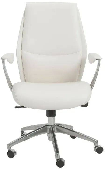 Crosby Low Back Office Chair in White by EuroStyle