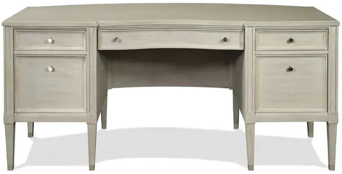 Maisie Executive Desk in Champagne by Riverside Furniture