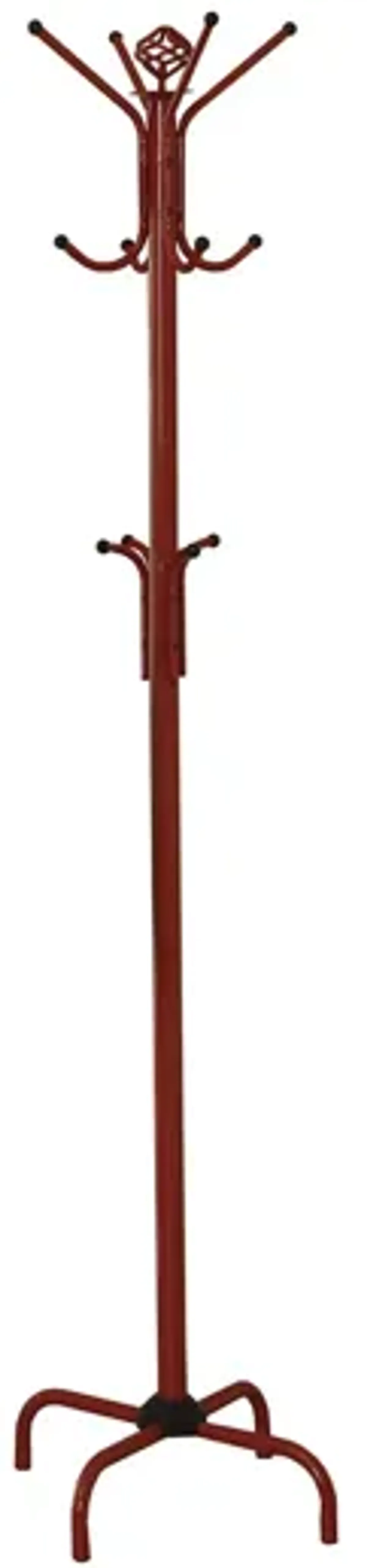 Monarch Specialties Coat Rack in Red by Monarch Specialties