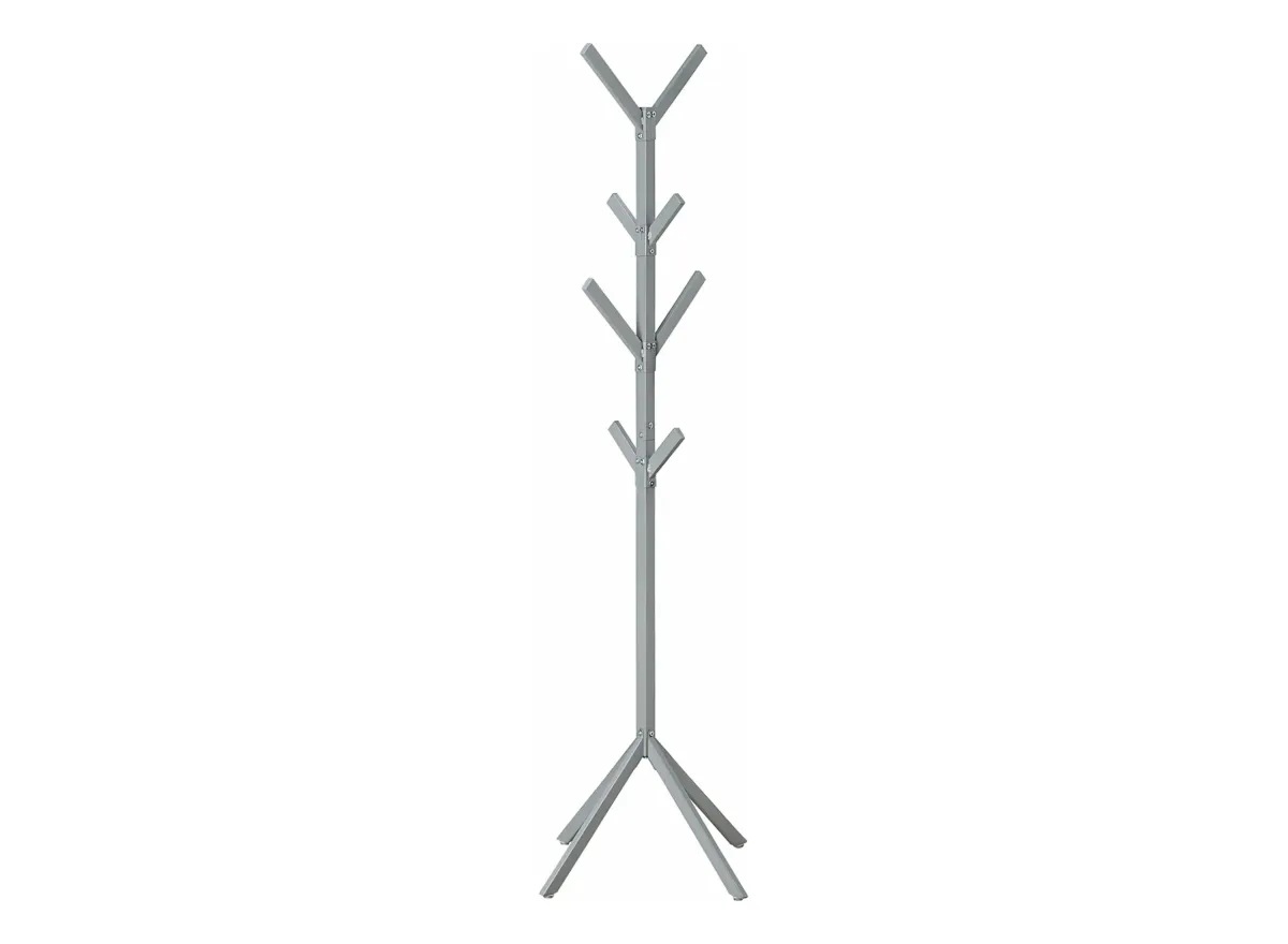 Monarch Specialties Coat Rack in Silver by Monarch Specialties