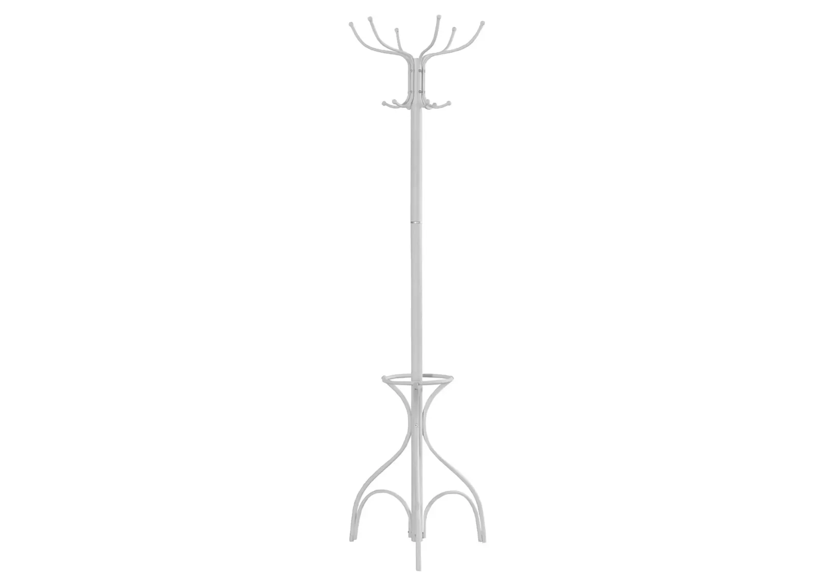 Monarch Specialties Coat Rack in White by Monarch Specialties