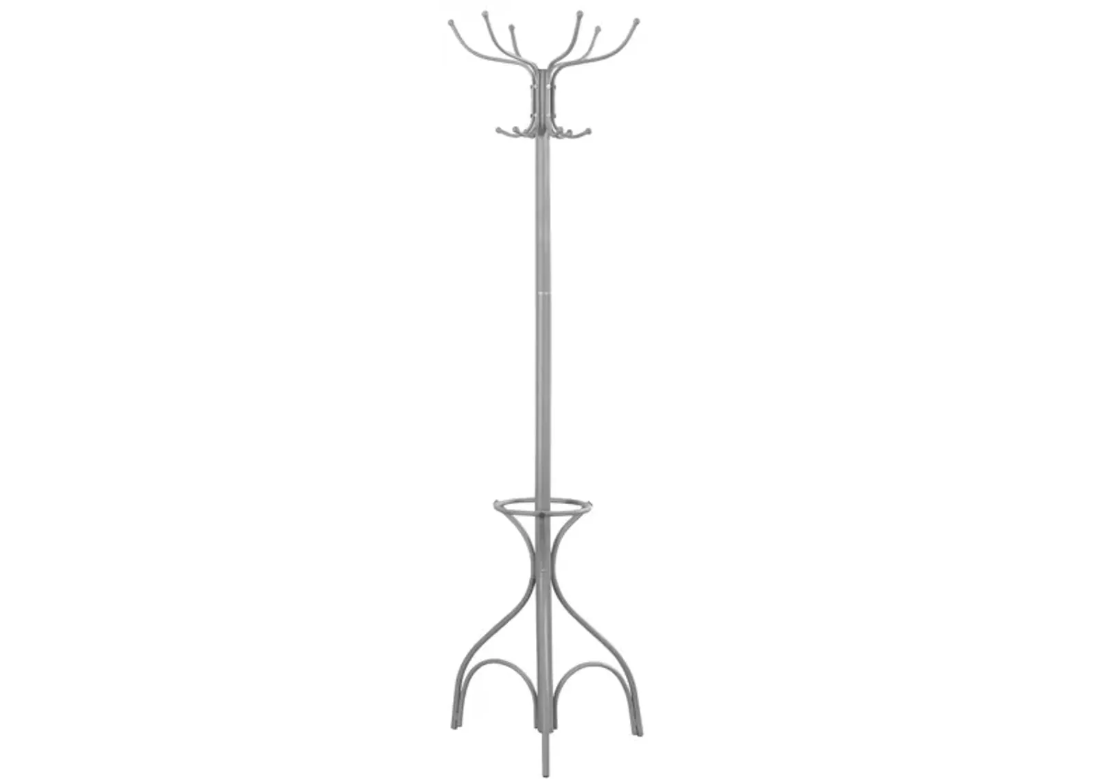 Monarch Specialties Coat Rack in Silver by Monarch Specialties