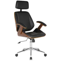 Century Office Chair in Black by Armen Living