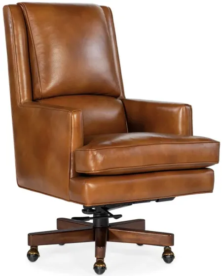 Wright Executive Swivel Tilt Chair in Voyage Cedar by Hooker Furniture