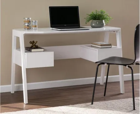 Paige Desk in White by SEI Furniture