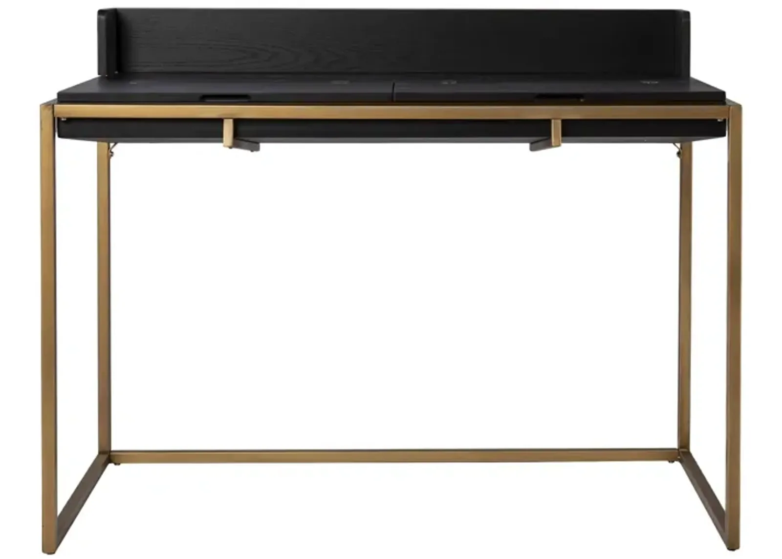 Hastings Flip-Top Desk in Black by SEI Furniture