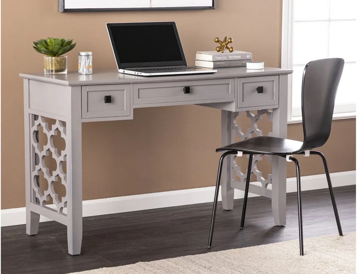 Reigate Desk in Gray by SEI Furniture