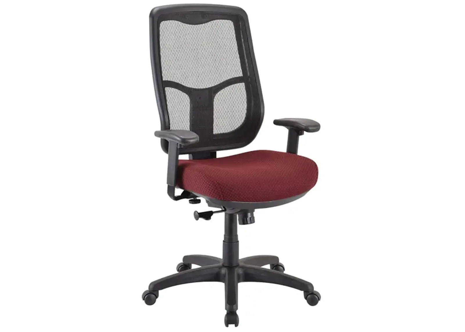 Tempur-Pedic Mesh Back Home Office Chair in Burgundy