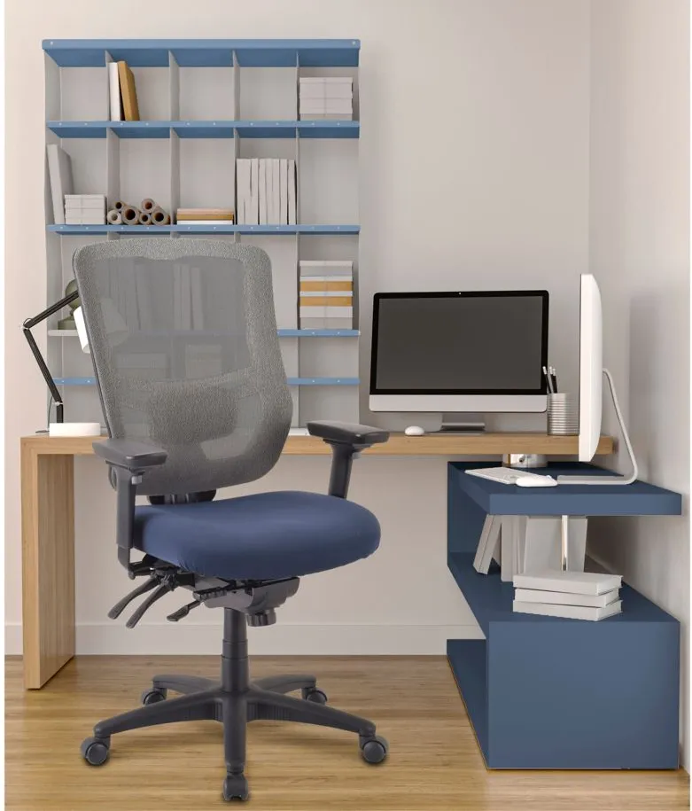 Tempur-Pedic Mesh Back Home Office Chair in Cobalt