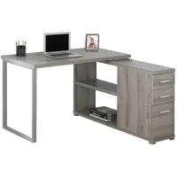Weaver L-Shaped Computer Desk in Dark Taupe by Monarch Specialties