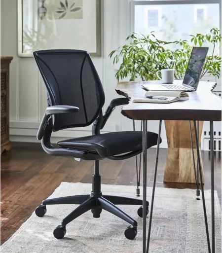 Humanscale World One Ergonomic Office Chair in Black Mesh by Humanscaleoration