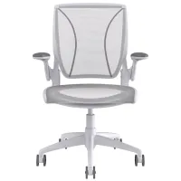 Humanscale World Premium Ergonomic Office Chair in Pinstripe White by Humanscaleoration