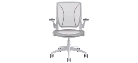 Humanscale World Premium Ergonomic Office Chair in Pinstripe White by Humanscaleoration