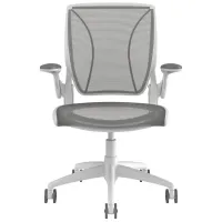 Humanscale World Premium Ergonomic Office Chair in Pinstripe Silver by Humanscaleoration