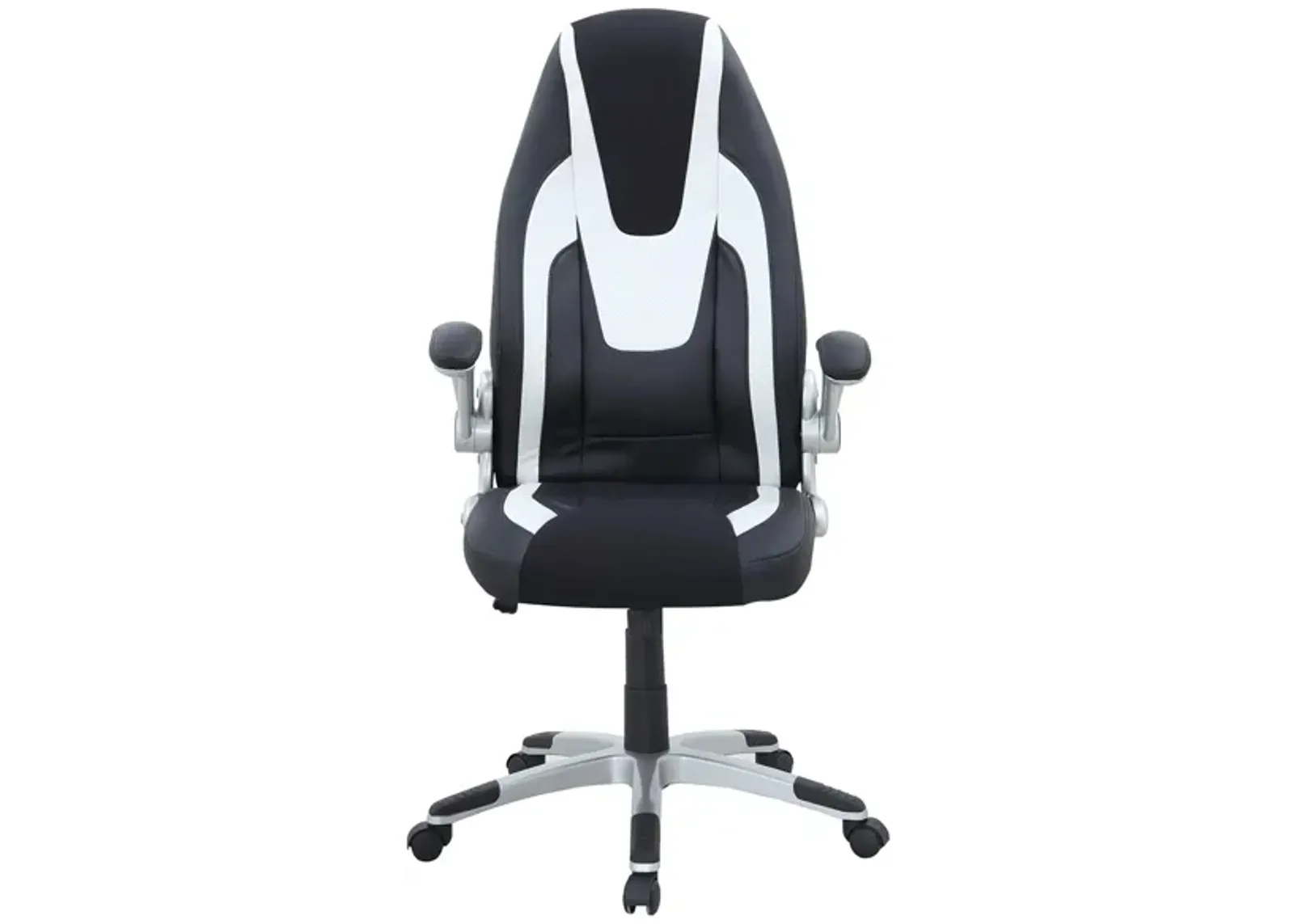 Parry Computer Chair in Silver by Chintaly Imports