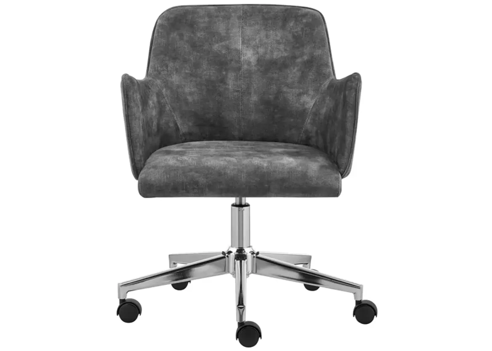 Sunny Velvet Office Chair in Gray by EuroStyle