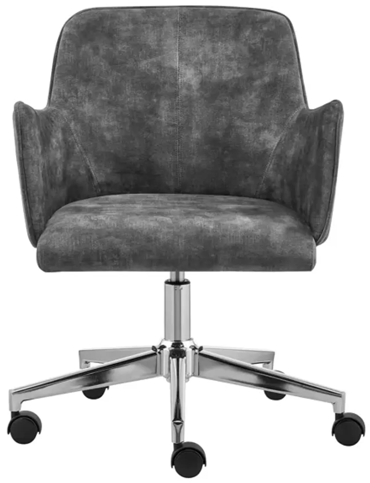 Sunny Velvet Office Chair in Gray by EuroStyle