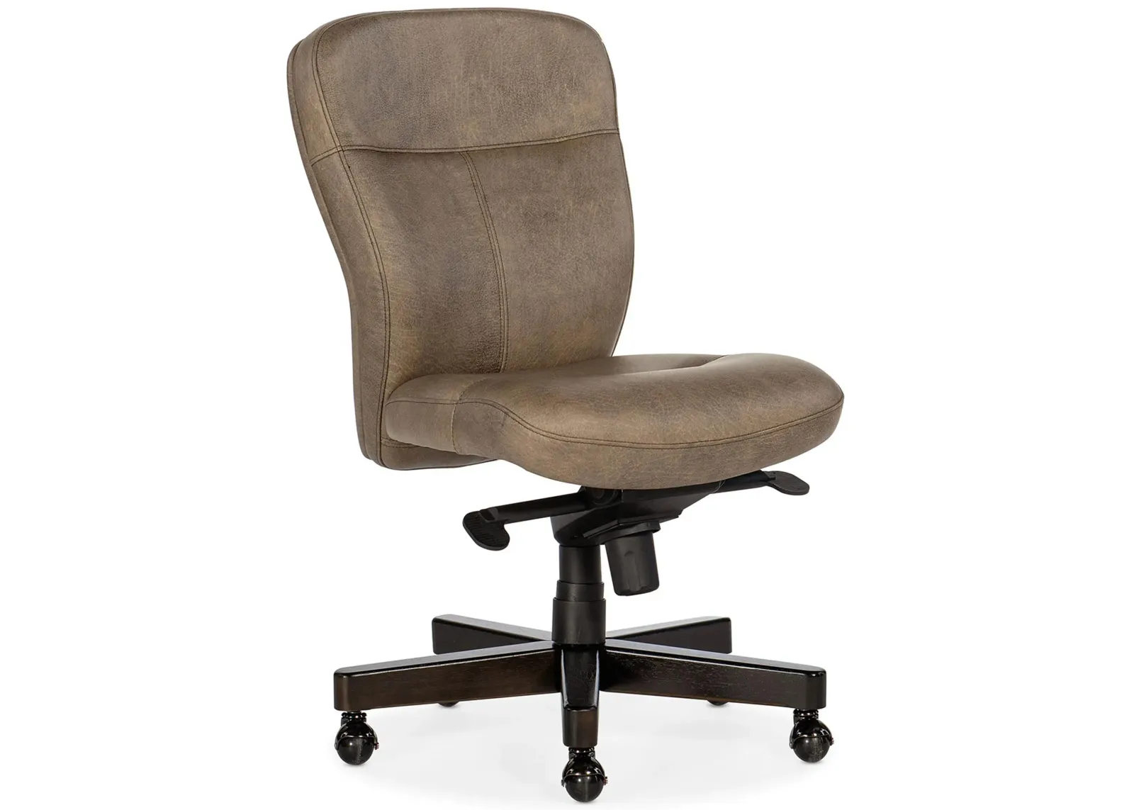 Sasha Executive Swivel Tilt Chair in Big Top Dark Taupe by Hooker Furniture