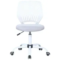 Browning Computer Chair in Matte White by Chintaly Imports