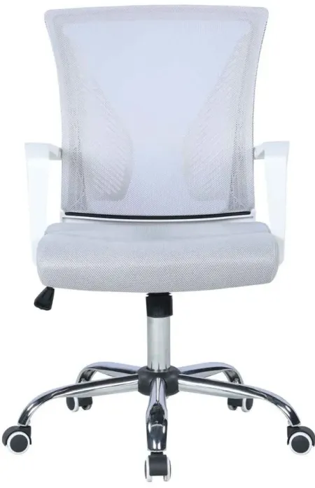 Lenny Computer Chair in Gray by Chintaly Imports