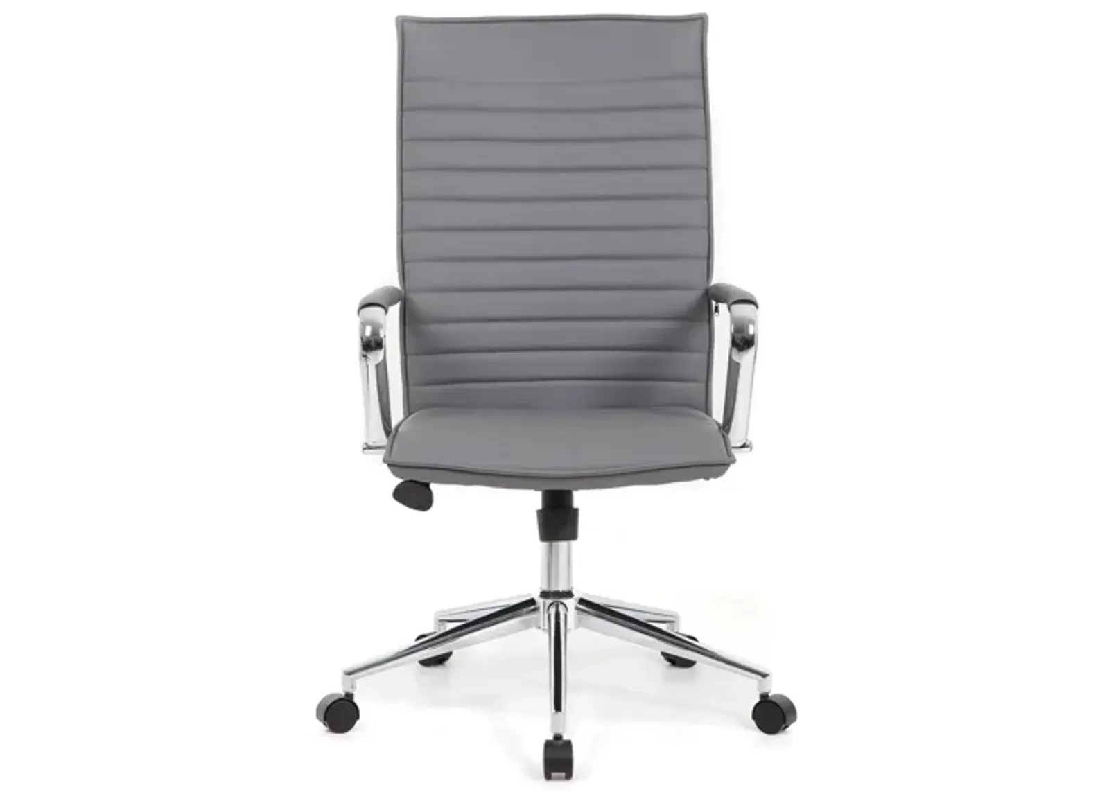 Ealdormere Executive Task Chair in Gray; Chrome by Coe Distributors