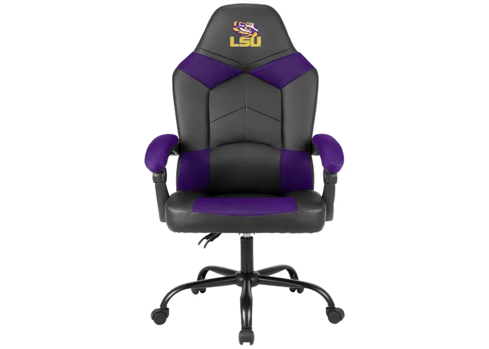 NCAA Faux Leather Oversized Gaming Chair in Louisiana State University by Imperial International