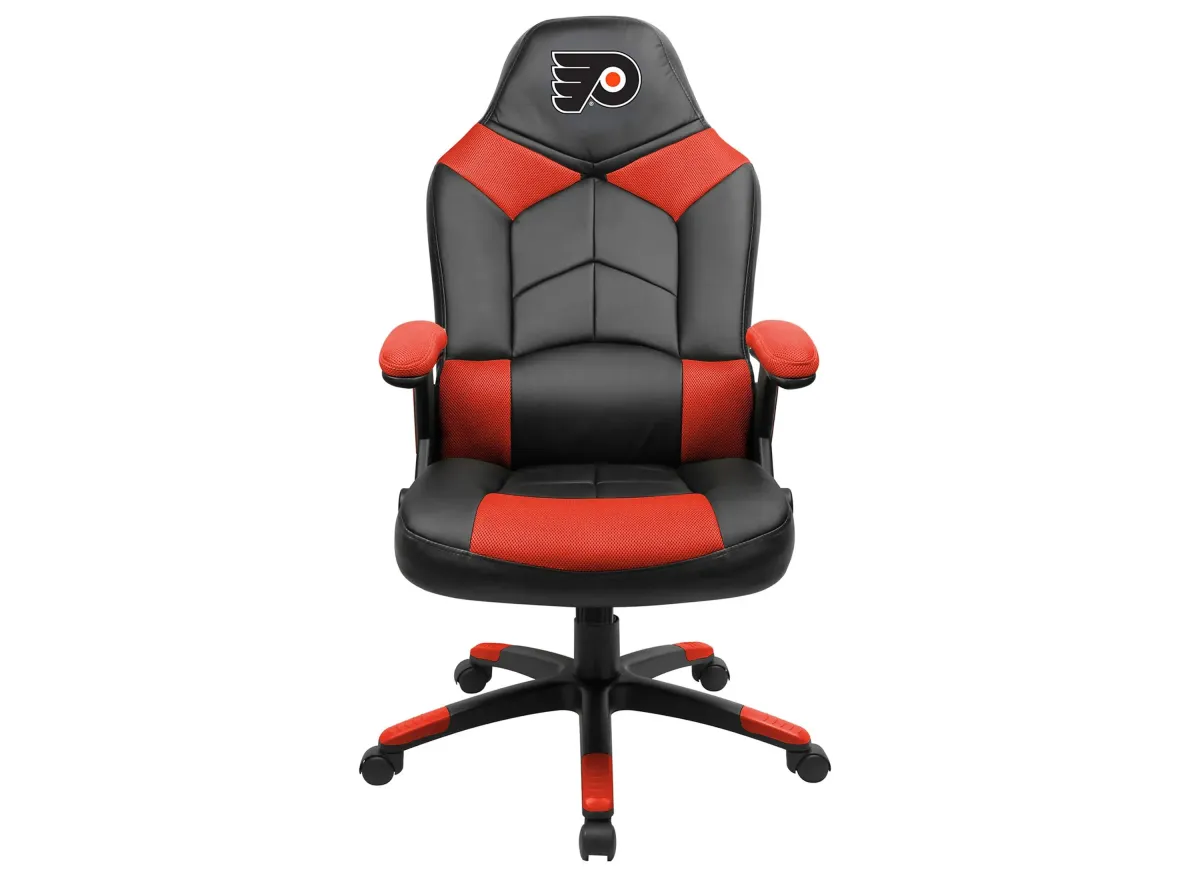 NHL Faux Leather Oversized Gaming Chair in Philadelphia Flyers by Imperial International