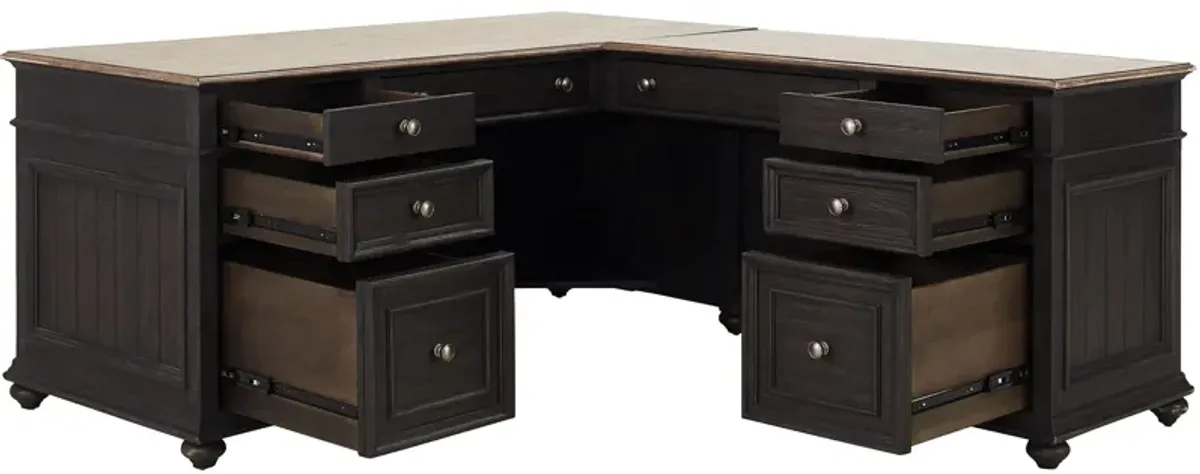 Verona L-Desk with Return