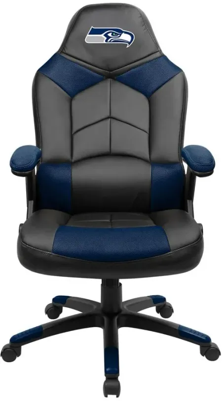 NFL Faux Leather Oversized Gaming Chair in Seattle Seahawks by Imperial International