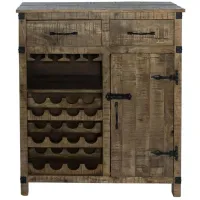 Emerson Wine Cabinet in Weathered Honey Finish by Liberty Furniture